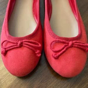 Fiery Red Ballet Flats